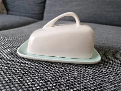Buy Vintage Poole Pottery Two Tone Butter Dish • 13.99£