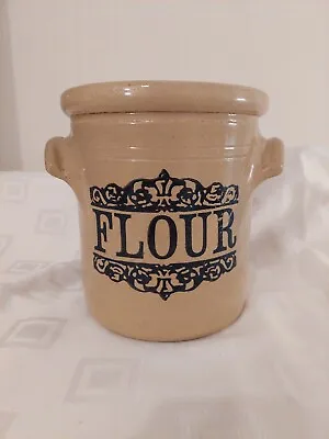 Buy Vnt: Moira Pottery (made In Eng) Stoneware Saltglaze Flour Jar / Pot • 12£