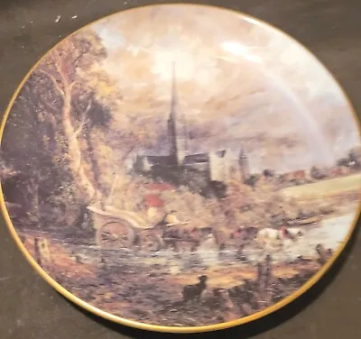 Buy Coalport  Plate FORDING THE RIVER AT SALISBURY By John Constable English Artists • 5£