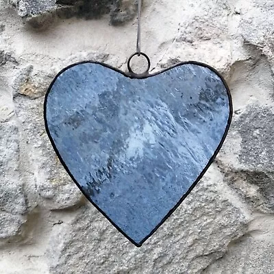 Buy Blue Heart Stained Glass Suncatcher Window Hanging - I Love You Ornament • 15.12£