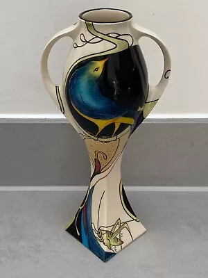 Buy Moorcroft Black Ryden Vase - First Class - Limited Edition Number 39 / 75 • 101.01£