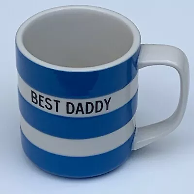 Buy T G Green Cornishware Blue & White Stripe Mug 8cm X 9cm Personalised Best Daddy • 14.99£