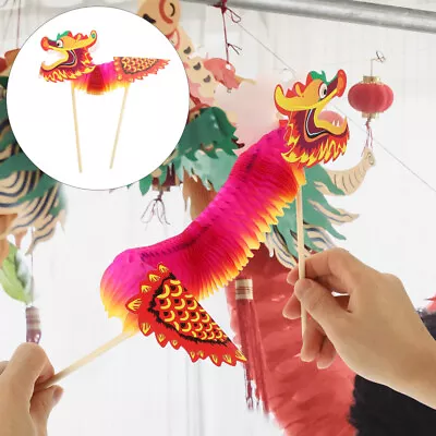 Buy  40 Pcs Paper Dragon Head Props Child Lunar New Year 2024 Nye Photo Booth • 39.19£