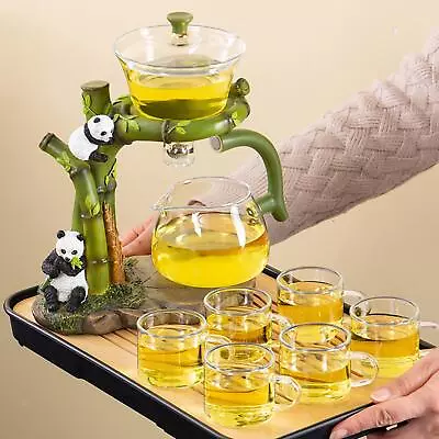 Buy Lazy Kungfu Drip Teapot Set Clear Glass Teapot Set For Home Tea House Office • 61.42£
