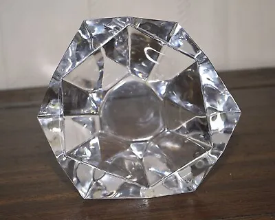 Buy Orrefors Sweden Crystal Bowl Heavy Diamond Shaped Vtg Glassware • 28.49£