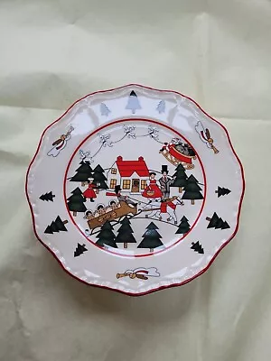 Buy Masons Ironstone Christmas Village 1983 8  (20cm) Side / Salad / Dessert Plate • 11.99£