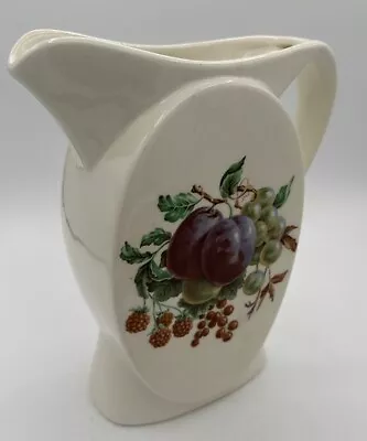 Buy MCM 10” Pitcher With Plums Berries And Grapes.  Some Crazing And Small Chip. • 42.20£