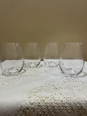 Buy 4 Crystal Dartington Stemless Wine Glasses • 33.19£