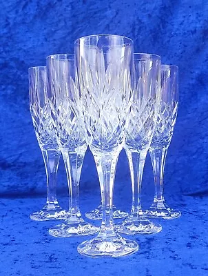Buy Gleneagles Of Edinburgh Crystal Argyle Flute 6 Glasses 24% Lead Crystal (AG13) • 99.99£