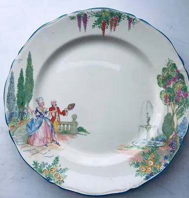 Buy Vintage Midwinter Porcelon Burslem England Garden Pattern Decorative Plate 23cm • 11.40£