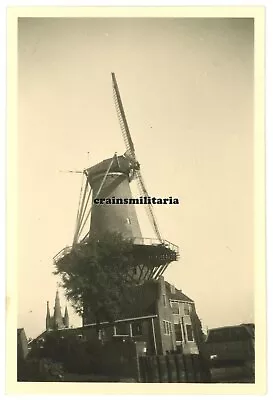 Buy Orig. Photo Windmill In DELFT B. The Hague Rotterdam Holland 1940 • 6.86£