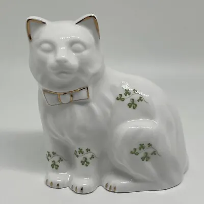 Buy Vtg Cat Irish Bone China Cat W/ Shamrocks Royal Tara Handcrafted In Ireland • 12.86£