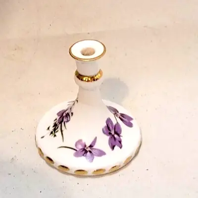 Buy Hammersley Victorian Violets Miniature Candlestick Bone China • 12£