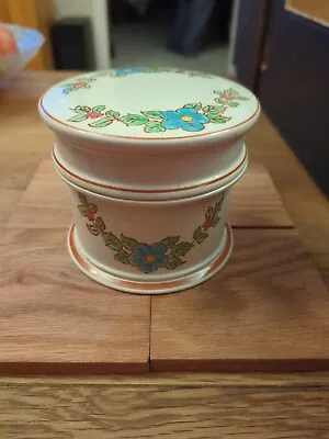 Buy Kirkham Pottery England Floral Design With Lid No19 A • 19.99£
