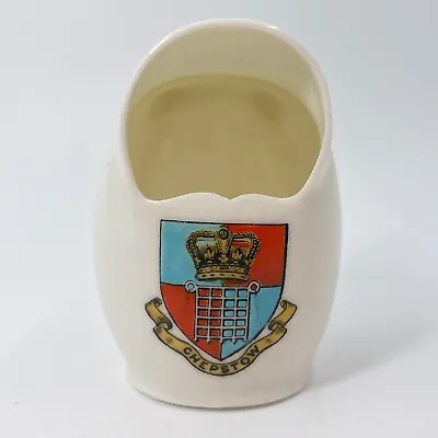 Buy Wh Goss Crested China Salt Pot Found At Stockton-on-tees 406301 - Chepstow Crest • 10£