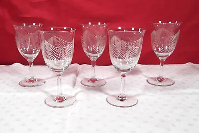 Buy 5 Glasses Water Crystal Baccarat Period Art-Déco 1930 • 155.21£