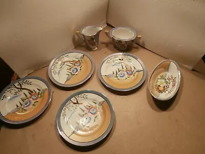 Buy Vintage Hand Painted Dinnerware Noritake, Japan 7 Pc. • 37.79£
