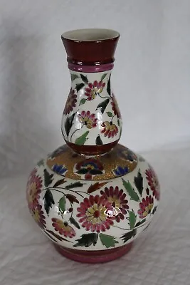 Buy Persian Iznik 16cm Pottery Vase - VGC • 15£