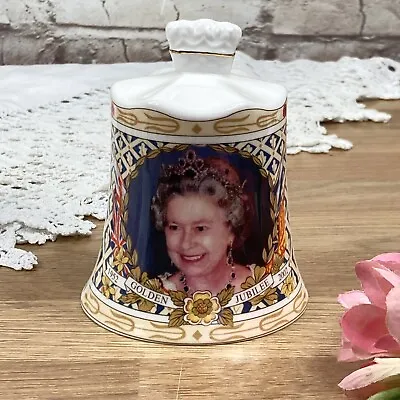 Buy Aynsley Bone China Bell Royal Commemorative Queen Elizabett II Golden Jubilee • 11.99£