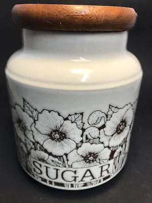 Buy Hornsea Pottery Cornrose Pattern Large Sugar Storage Jar 16cm Tall Tea Coffee  • 9£