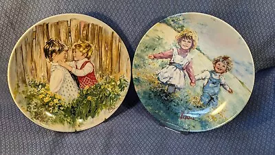 Buy 2x Wedgwood Queen's Ware Wall Plates  Playtime 1982  &  Be My Friend 1981  - VGC • 8.50£