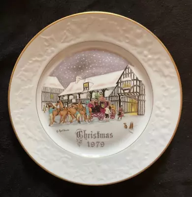 Buy Royal Worcester Christmas 1979 No.1 China Plate Decorative Collectable Boxed • 7.99£