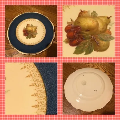 Buy Antique Burleigh Ware Dinner Plate Ornate Pear Design 5849 Fine Gold Detail • 30£