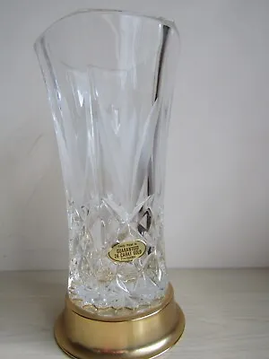 Buy Killarney Crystal Cut Glass Ireland Vase With 24 Carat Gold Finishing. • 19.95£