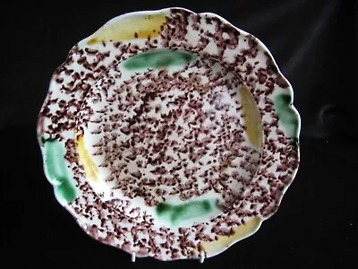 Buy Creamware Whieldon Plate In A Mottled / Tortoise Shell Type Glaze C1780 • 225£