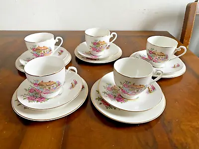 Buy Vintage Tea Set Fine Bone China For 5 People Afternoon Tea • 20£