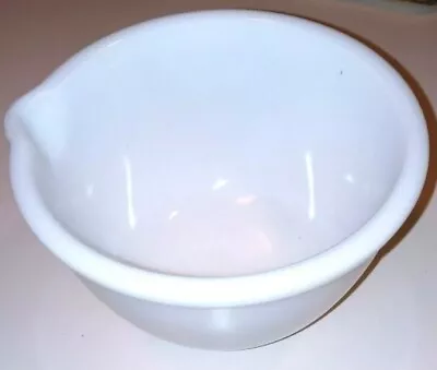 Buy White Milk Glass Small Mixing Bowl 2 Qt Vintage  • 18.03£
