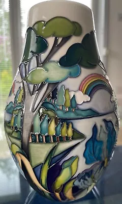 Buy Stunning Rare Moorcroft 117/7  RAINBOW LAKE  Vase (2nd) By NICOLA SLANEY, 18CM H • 160£
