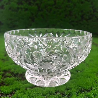 Buy Czech Clear Cut Lead Crystal Bohemian Small Glass Bowl Desert 24%  Stunning • 22.49£