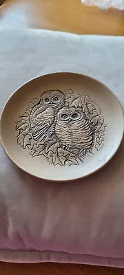 Buy Poole Pottery Stoneware Plate - Size 5’’ / Small Owl Design • 3£