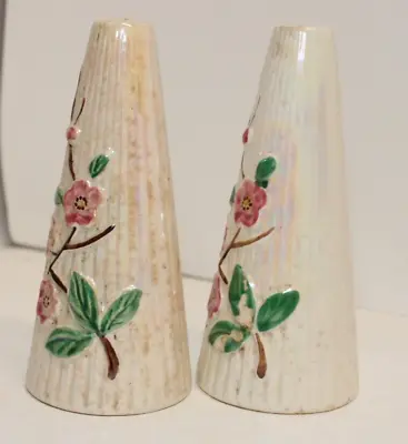 Buy Vintage Maling Luster Ware, Blossom Design Salt And Pepper Pots Made In The 1950 • 0.99£
