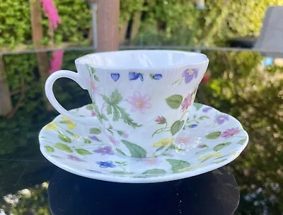 Buy Vintage Queen’s China Country Meadow  Cup And Saucer-Excellent-FREE UK POSTAGE • 14.99£