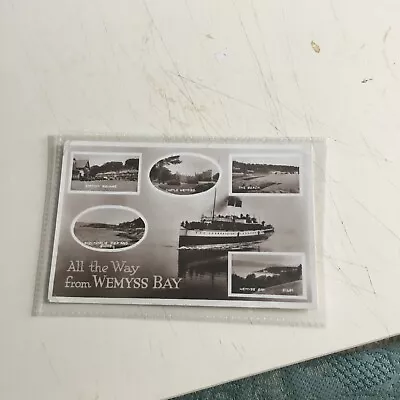 Buy Old Postcard Wemyss Bay 1953 • 3£