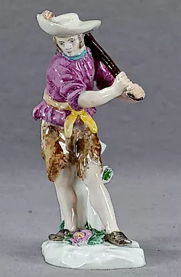 Buy 18th Century Meissen Hand Painted Robber / Thief With Club Figurine Circa 1750 • 1,181.96£