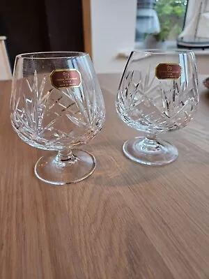Buy A Beautiful Pair Of Doulton International Crystal Brandy Glasses • 15£