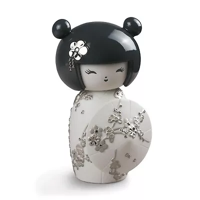Buy Lladro Kokeshi Doll Figurine - Re-Deco Silver Lustre. • 390£