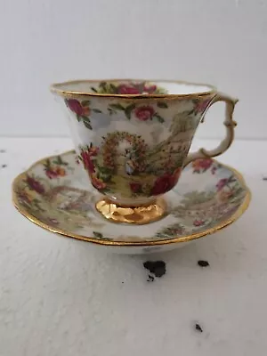 Buy Royal Albert A Celebration Of The Old Country Roses Garden Cup And Saucer 1986 • 40£
