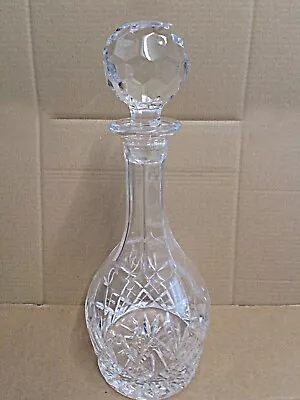 Buy Vintage 24% Lead Crystal Decanter With Stopper Ref/J    12.2  Tall • 15£
