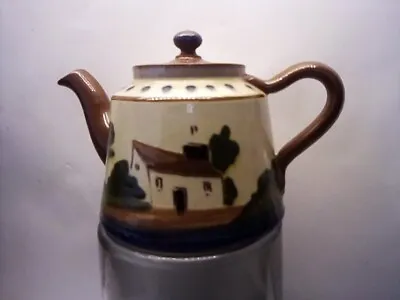 Buy Watcombe TORQUAY Pottery Teapot With Cottage Design 10 Cm • 12£