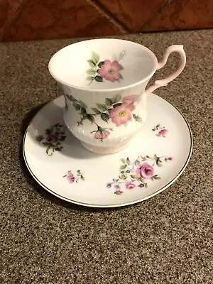 Buy Rosina Fine Bone China QUEEN'S Tea Cup And Saucer Pink Floral Beautiful  • 17.04£
