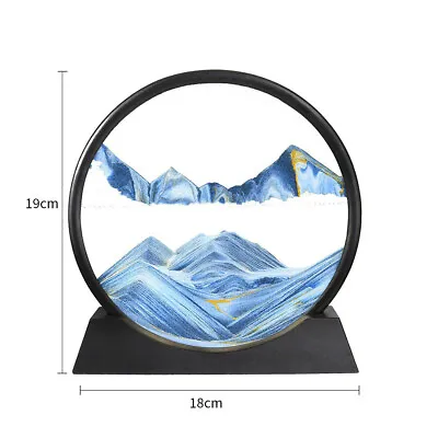 Buy 3D Moving Sand Art Picture Glass Deep Sea Sandscape In Motion Display Flowing UK • 7.95£