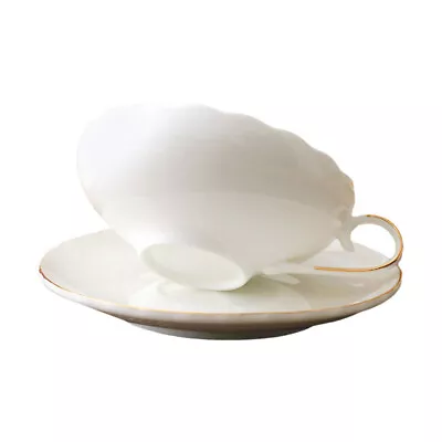 Buy Vintage Bone China Tea And Saucer Set With Scalloped Edges • 14.99£