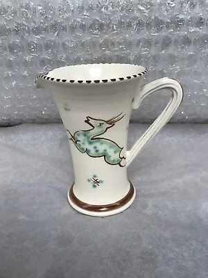 Buy Vintage Honiton Pottery Jug Leaping Woodland Deer And Floral Pattern Collectable • 8.99£