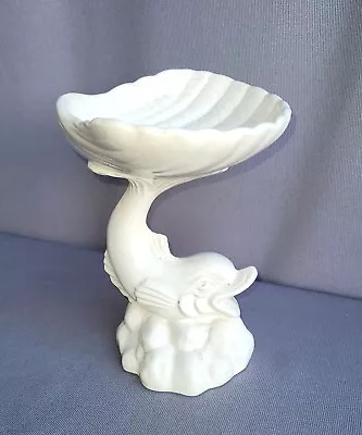 Buy Vintage Dartmouth Pottery Fish Shell Soap Trinket Dish Ornament White Bathroom  • 8.40£