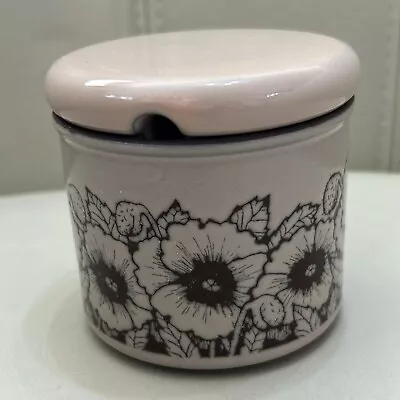 Buy Vintage Hornsea Cornrose Pattern Ceramic Jam Marmalade Preserve Sugar Pot & Lid • 4.99£