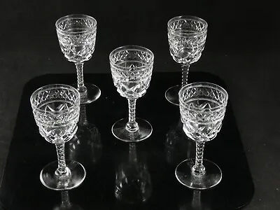 Buy 5 Beautiful Stuart Crystal Sandringham / Braemar Variant Sherry Glasses • 18£